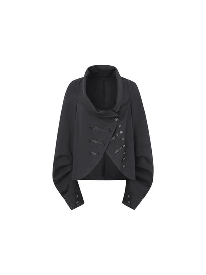 Pirate Style Batwing Sleeve Asymmetrical Cardigan Sweatshirt