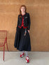 DIDDI MODA Playful Bow Bead Embroidered Knit Cardigan