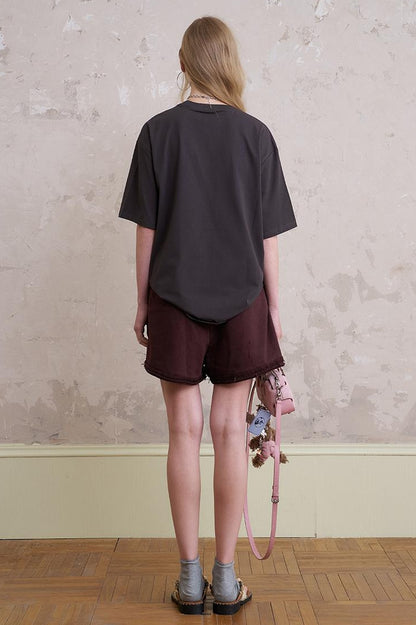DIDDI MODA Playful Letter Print Cotton Tee