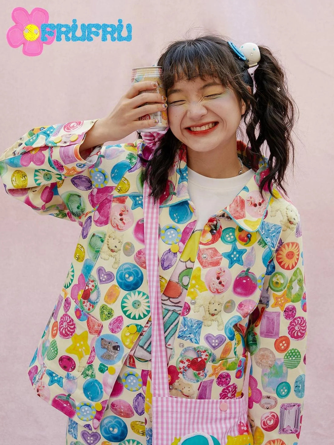 Playful Print Spring Summer Girls Versatile Jacket