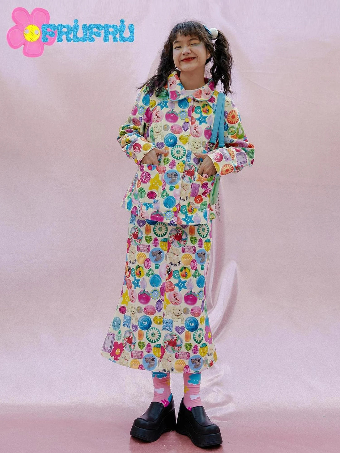 Playful Print Spring Summer Girls Versatile Jacket