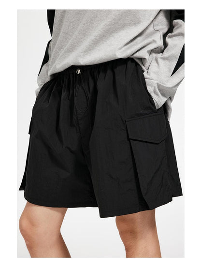 Pleated Casual Shorts