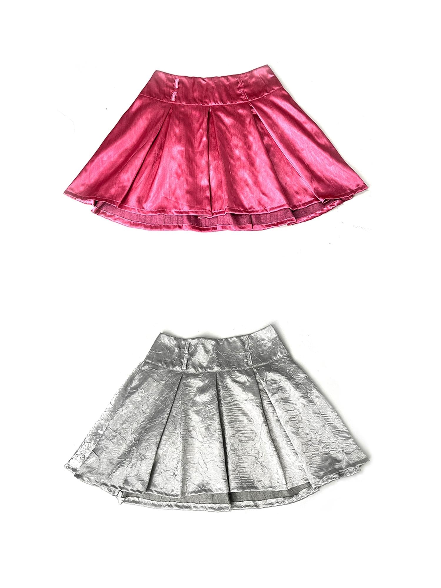 Pleated Textured Midi Skirt with Unique Folds Skirts