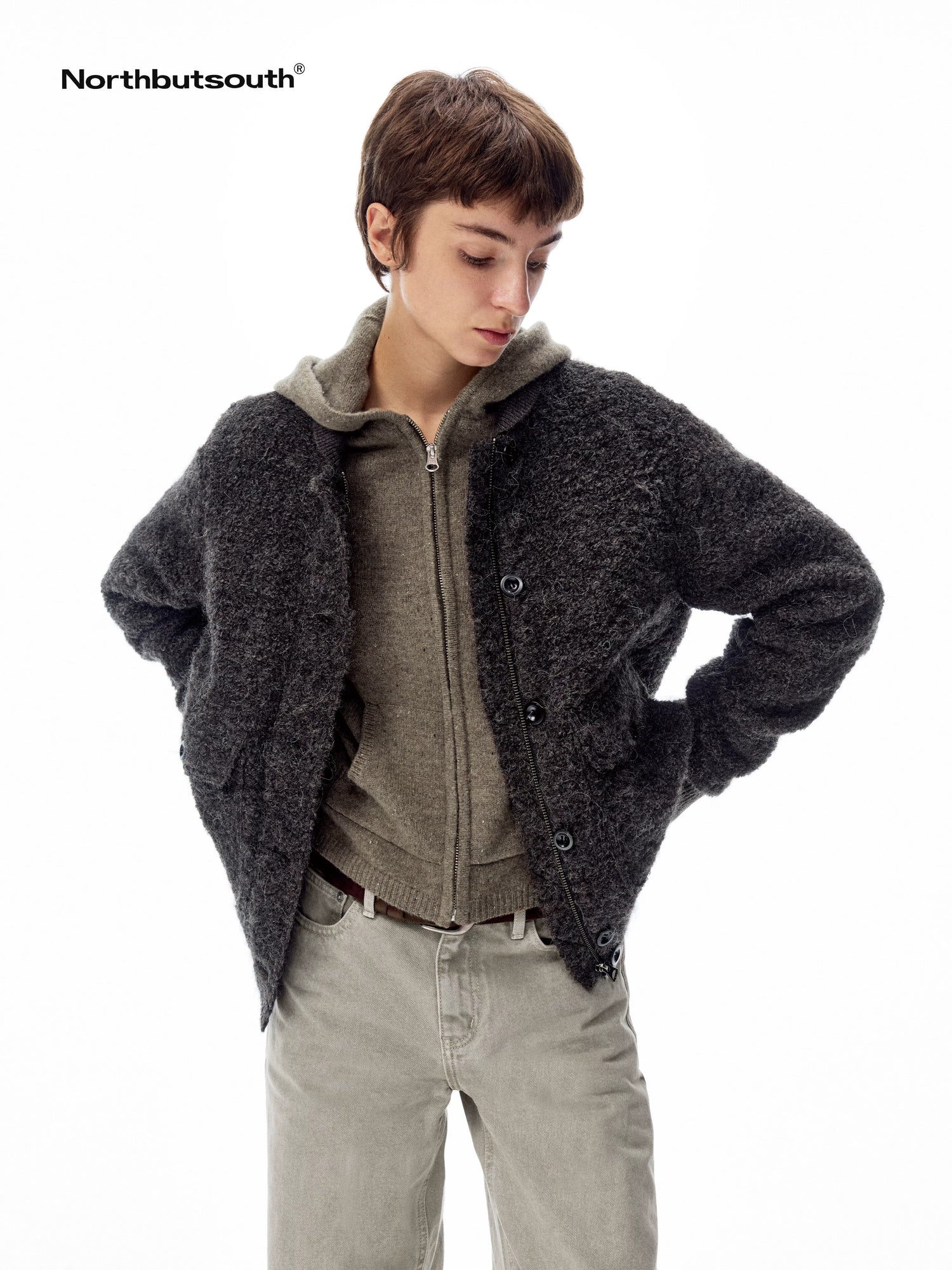 Plush Alpaca Curly Texture Fluffy Women&