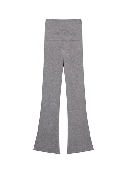 Brittany Flared Leggings Winter Warm High Waist Stretch Pants