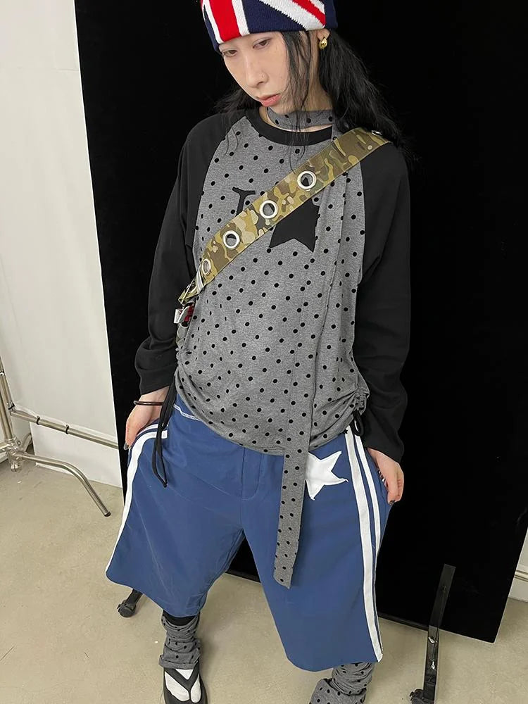 Polka Dot Knit Scarf Versatile All-Season Fashion Scarf