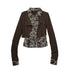 Update c Contrast Patchwork Fake Two Layer Shirt