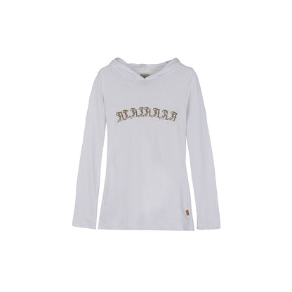 Achihara Summer Cool Long Sleeve Hooded Split Hem T Shirt