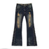 Update Cest Nous Sea Witch Distressed Low Rise Flare Jeans