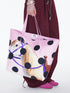 YOSHUYUKI Polka Dot Pony Print Tote Bag