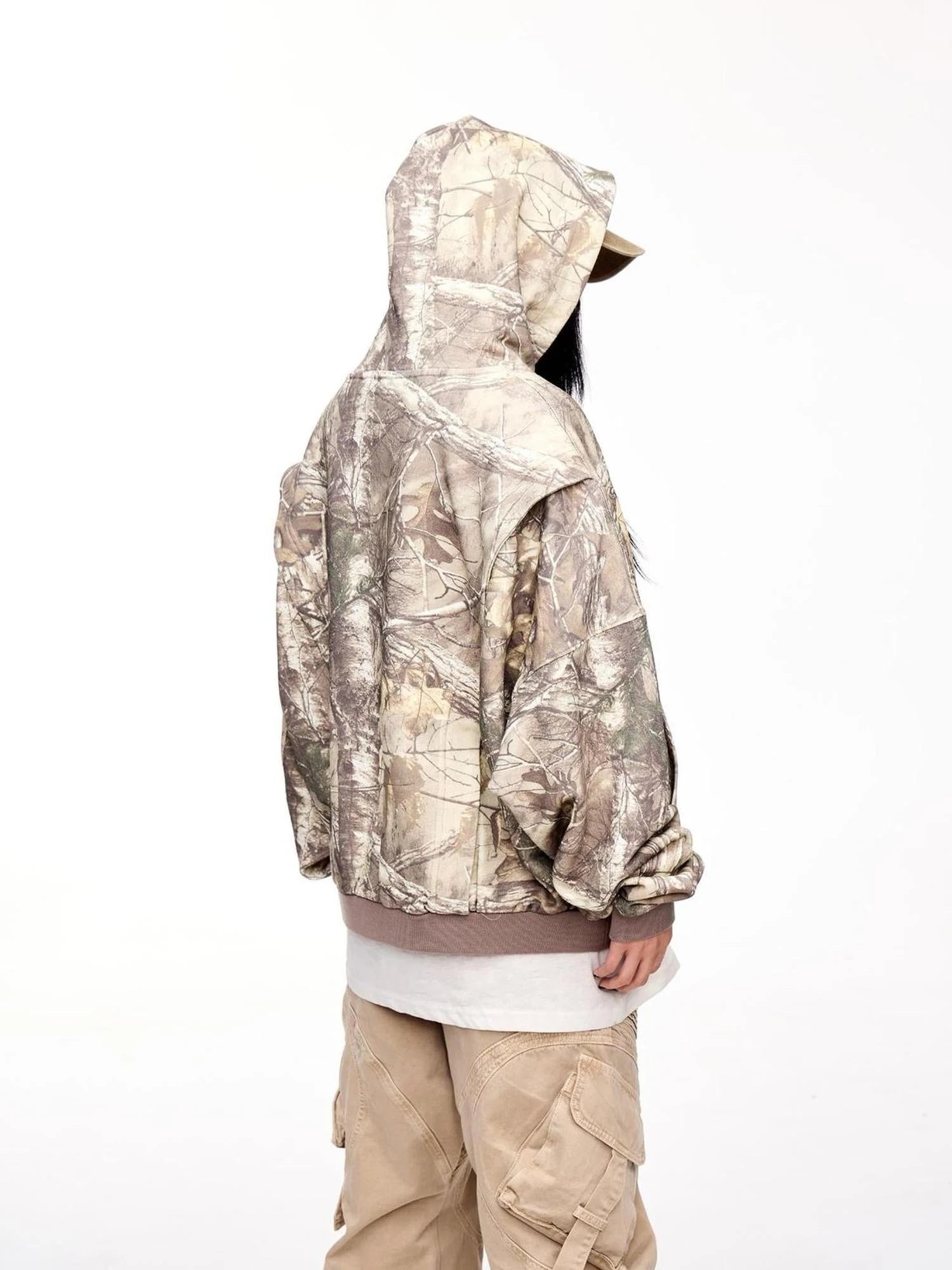 Punk Camo Unisex Vintage Hoodie Jm 8064 Aw 24