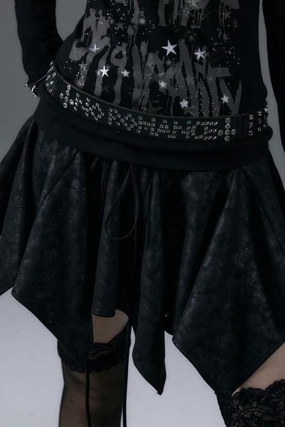 Punk Chic Rhinestone Leather Belt for Women Fashion Belt