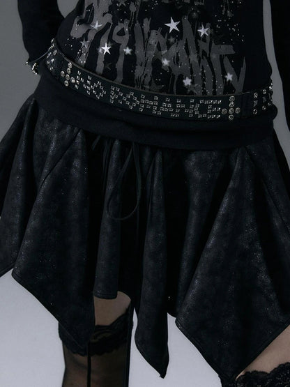 Punk Chic Rhinestone Leather Belt For Women Fashion Belt