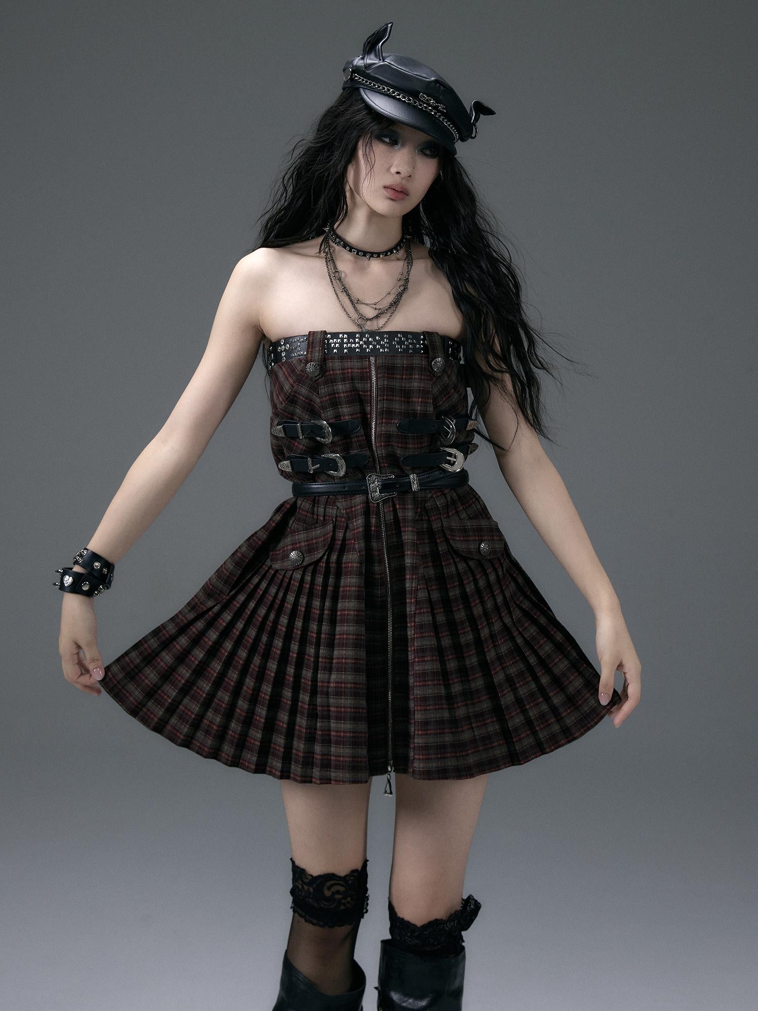 Punk Chic Rhinestone Leather Belt for Women Fashion Belt