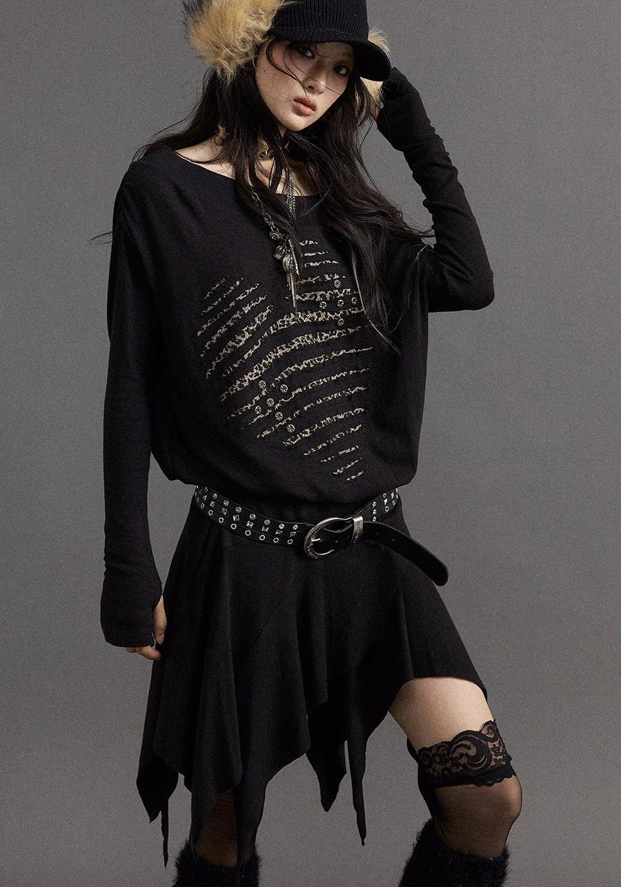Punk Chic Rhinestone Leather Belt for Women Fashion Belt