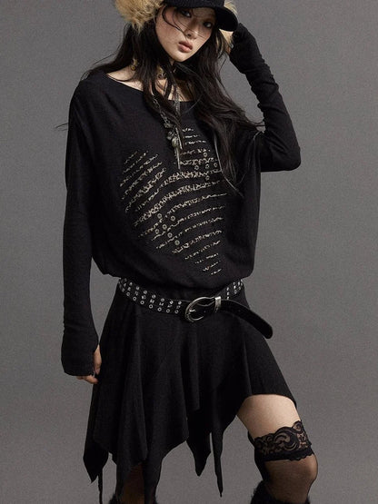 Punk Chic Rhinestone Leather Belt For Women Fashion Belt