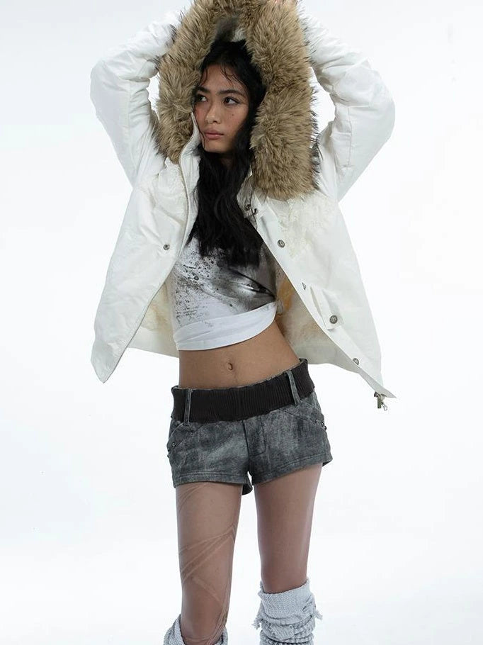 Punk Graphic Long Sleeve T-Shirt For Women Cotton Abstract Print Tee