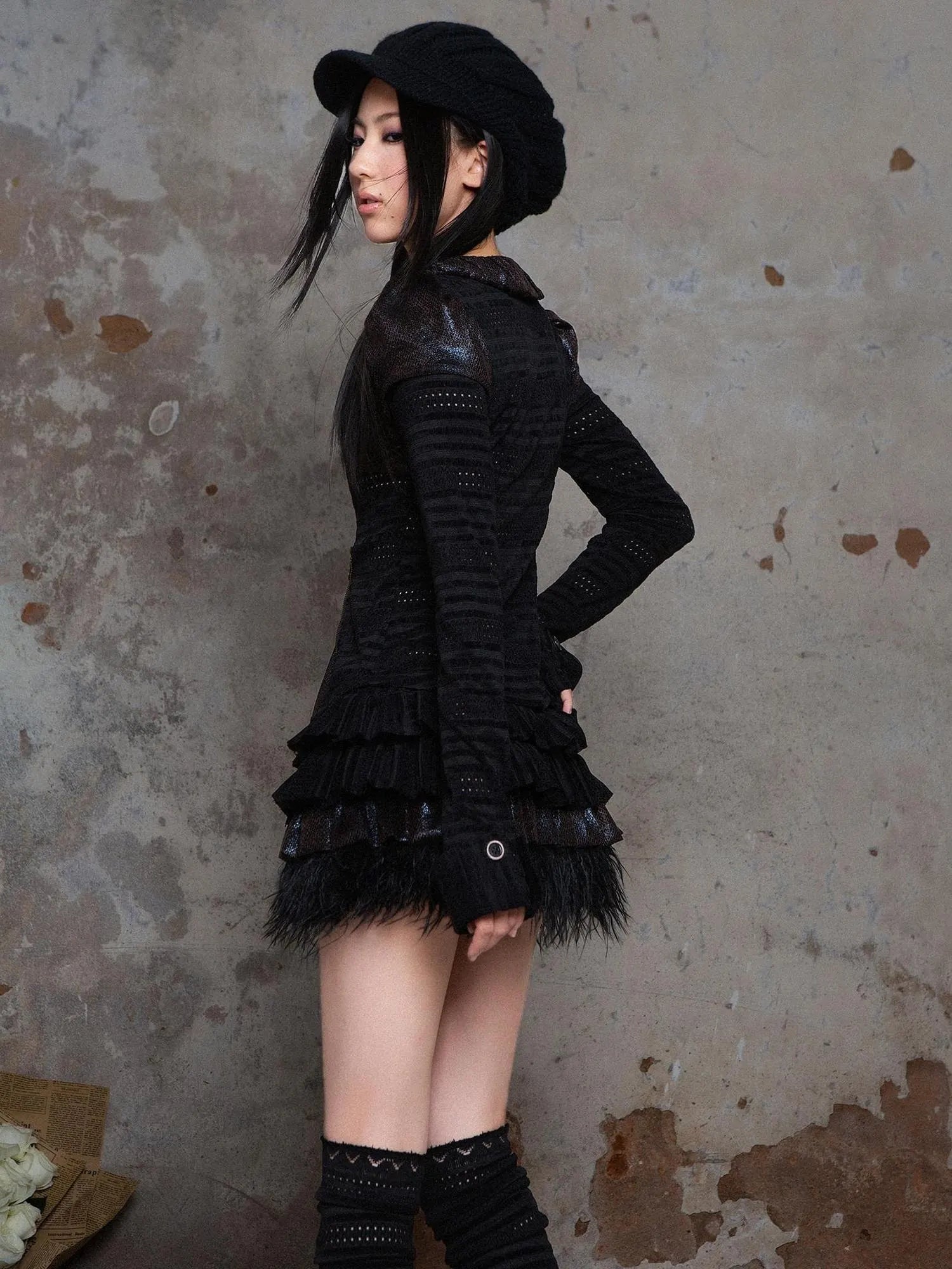 Punk Revival Recyclable Bubble Collar Blouse