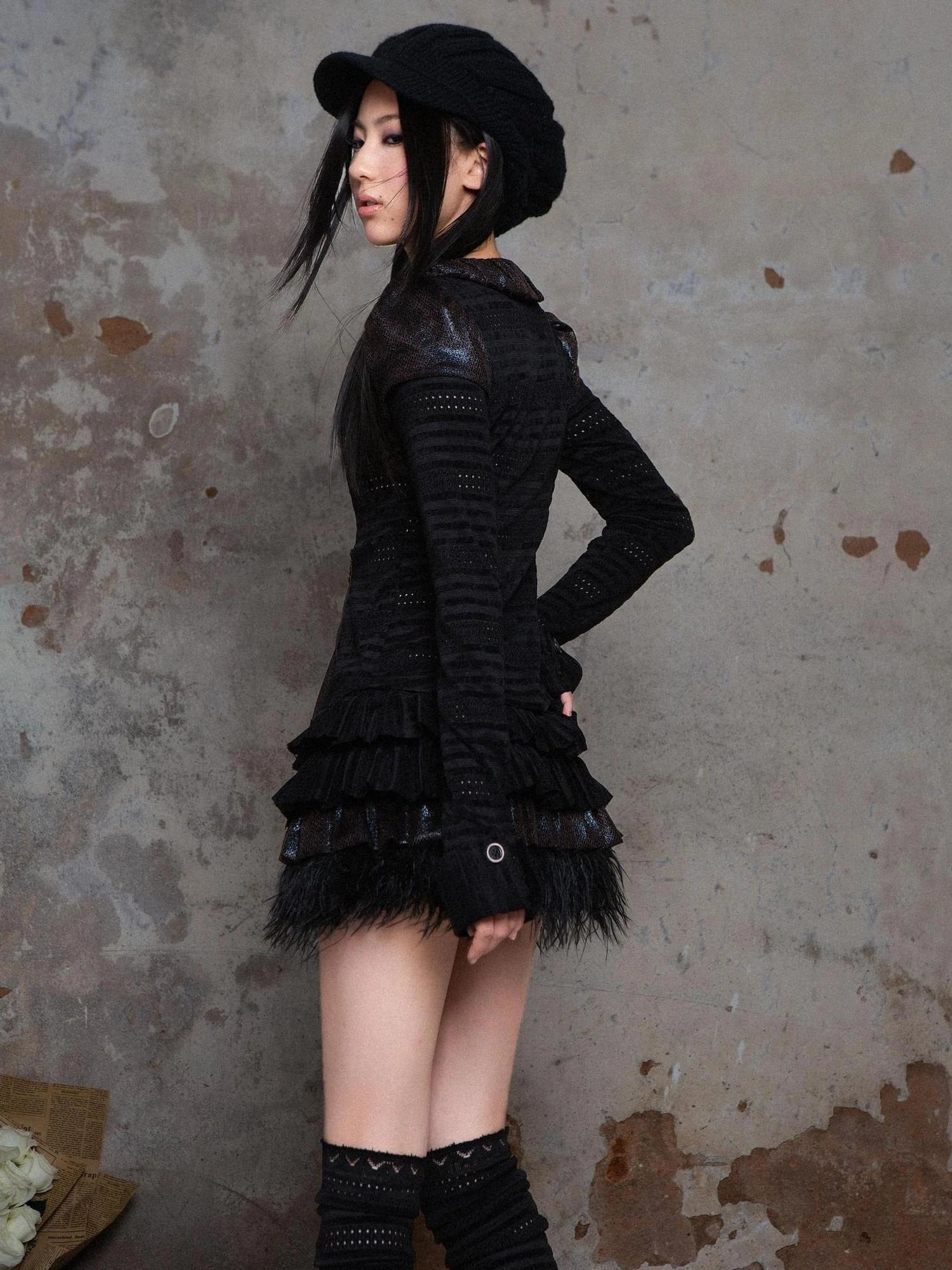 Punk Revival Recyclable Bubble Collar Blouse