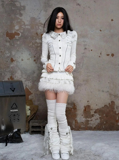 Punk Revival Recyclable Bubble Collar Blouse