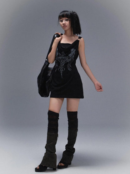 Punk Rock Snake Print Vest Summer Streetwear Two Tone Design