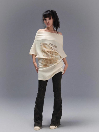 Punk Street Vintage Batwing Sleeve Thermal T Shirt