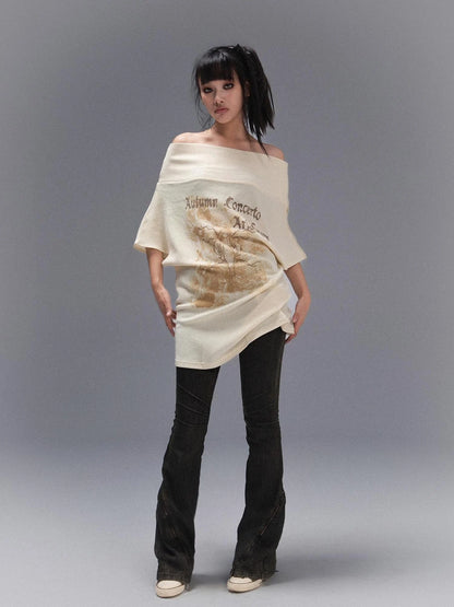 Punk Street Vintage Batwing Sleeve Thermal T Shirt