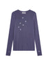 Achihara Starry Sunscreen Print Knit Tee