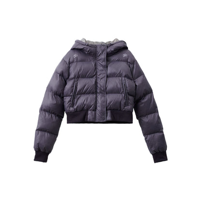 Achihara Om Embroidered Short Puffer Jacket