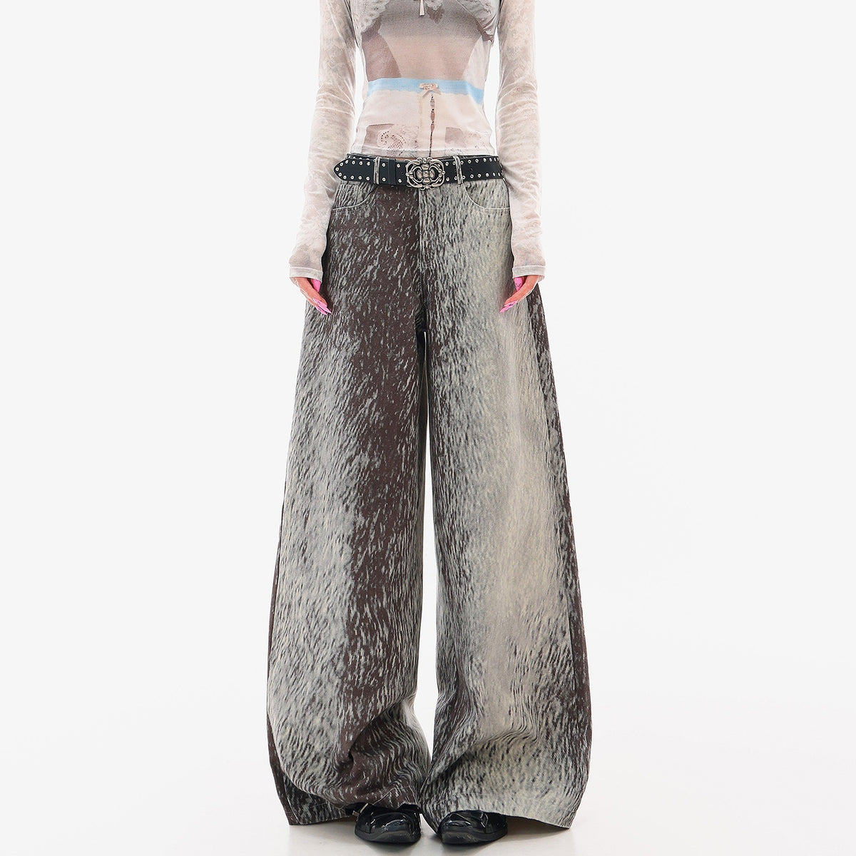 QIUQIU_STUDIO_3d_Print_Sheer_Mesh_Slim_Fit_Women&
