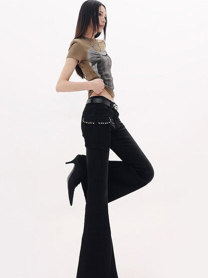 QIUQIU STUDIO American Abs Print Set In Shoulder Slim Fit Women&