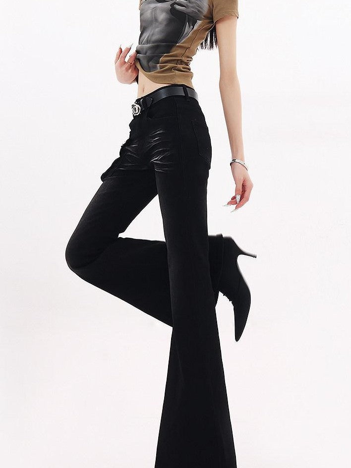 QIUQIU STUDIO American Abs Print Set In Shoulder Slim Fit Women&