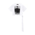 QIUQIU_STUDIO_American_Printed_Tie_Front_Slim_Fit_Short_Sleeve_Crew_Neck_Women&