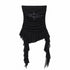 QIUQIU_STUDIO_Asymmetric_Hem_Plaid_Patchwork_Women&
