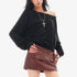 QIUQIU_STUDIO_Asymmetric_Ruched_One_Shoulder_Loose_Fit_Women&