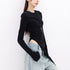 QIUQIU_STUDIO_Asymmetric_Side_Slit_Crewneck_Women&