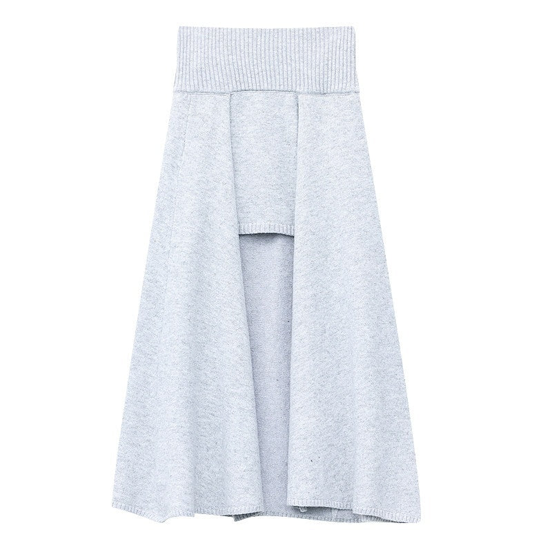 QIUQIU_STUDIO_Asymmetrical_A_Line_High_Waist_Slim_Women&