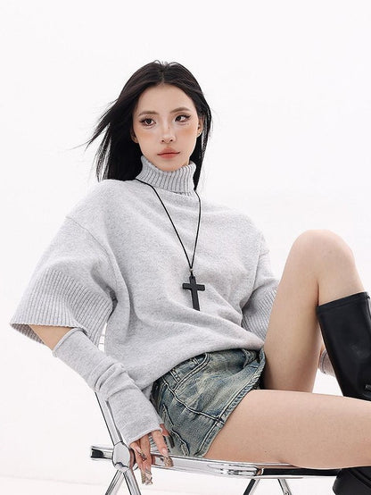 QIUQIU STUDIO Asymmetrical A Line High Waist Slim Women&