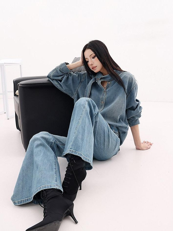 QIUQIU STUDIO Black Extra Long Slim Fit Slight Stretch Women&