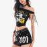 QIUQIU_STUDIO_Black_Letter_Print_Asymmetric_One_Shoulder_Women&