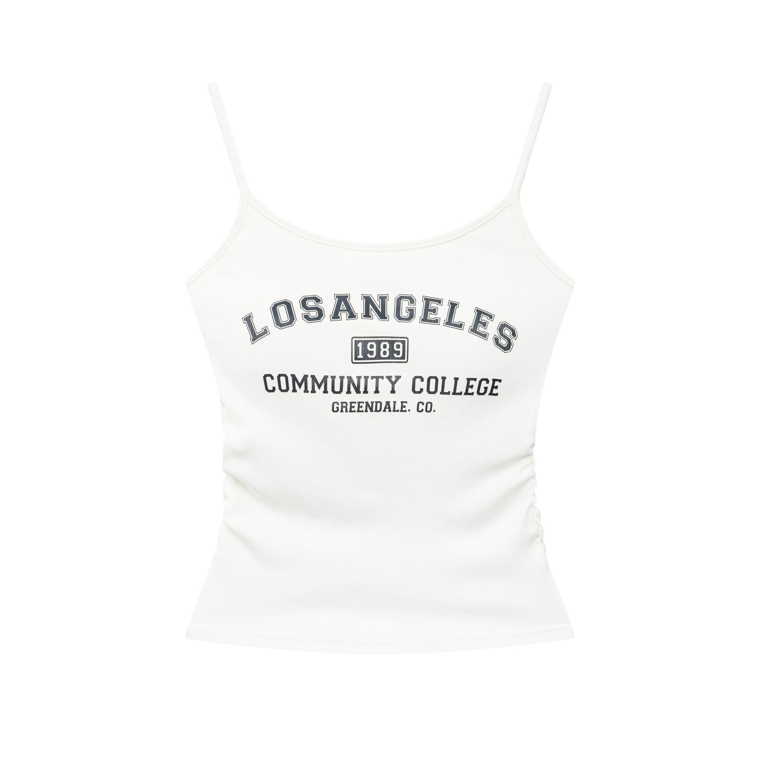 QIUQIU_STUDIO_Black_Lettering_Cropped_Slim_Fit_Women&