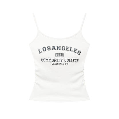QIUQIU_STUDIO_Black_Lettering_Cropped_Slim_Fit_Women&