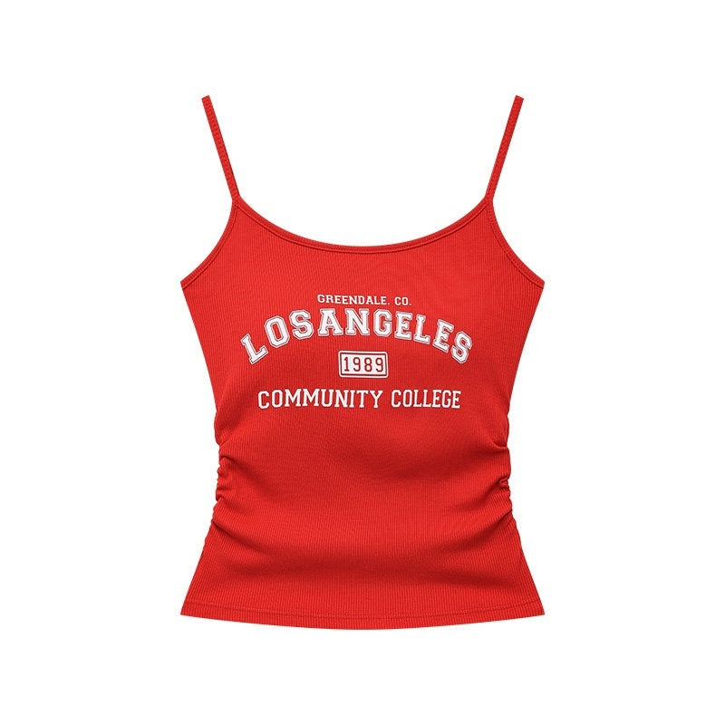 QIUQIU_STUDIO_Black_Lettering_Cropped_Slim_Fit_Women&