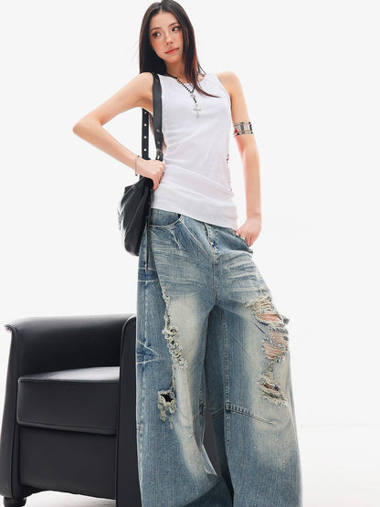 QIUQIU STUDIO Black White Colorblock Printed Knitted Slim Women&