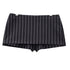 QIUQIU_STUDIO_Black_White_Striped_Bodycon_Mid_Waist_Women&