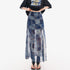 QIUQIU_STUDIO_Blue_Side_Slit_Elastic_Waist_Pencil_Lined_Women&
