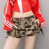 QIUQIU_STUDIO_Camouflage_A_Line_Mid_Waist_Pocket_Slim_Casual_Women&