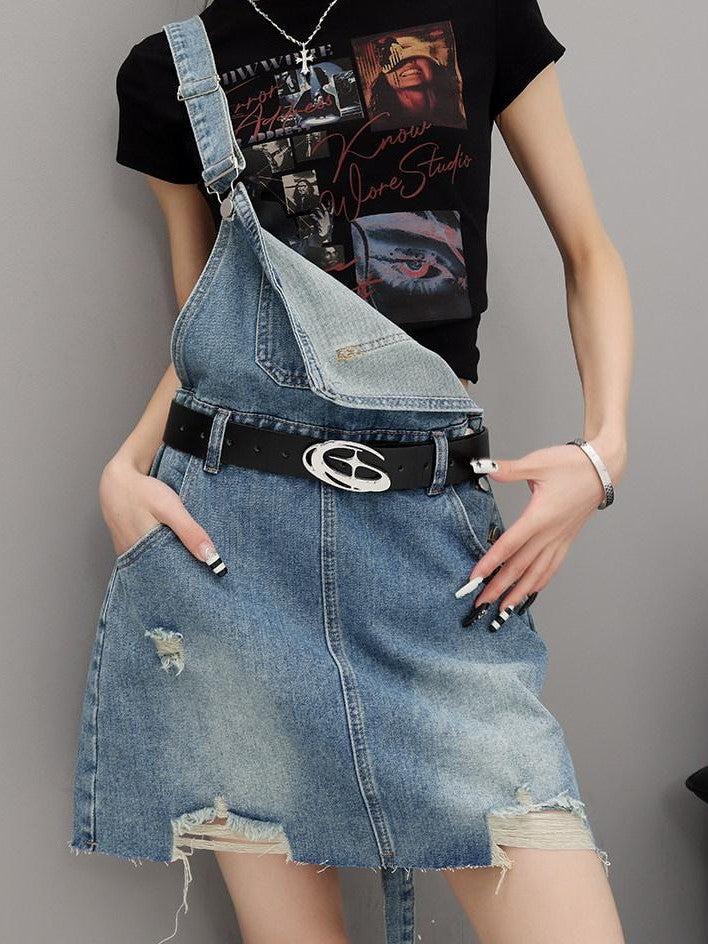 QIUQIU STUDIO Creative Letter And Figure Print Slim Fit Women&