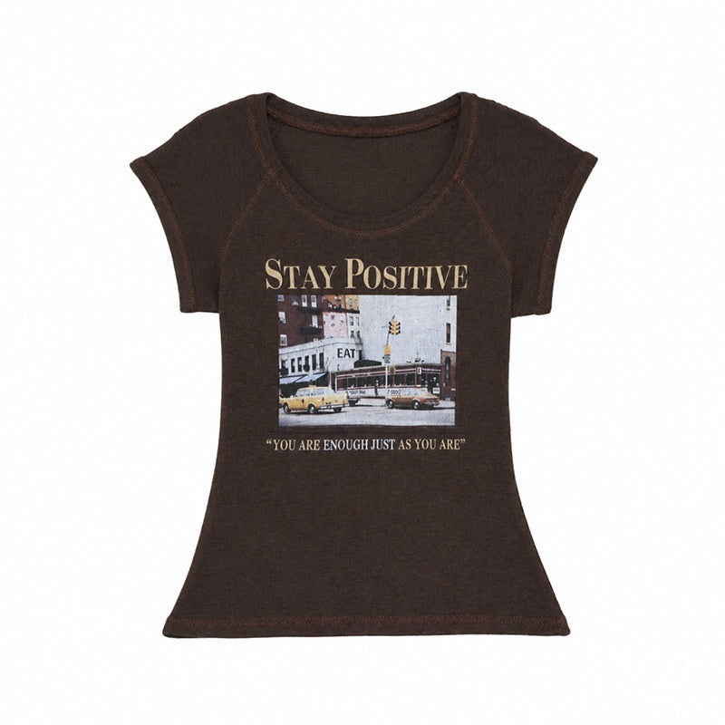 QIUQIU_STUDIO_Creative_Letter_Print_Round_Neck_Cropped_Women&
