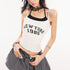 QIUQIU_STUDIO_Cropped_Letter_Print_Padded_Slim_Fit_Casual_Women&